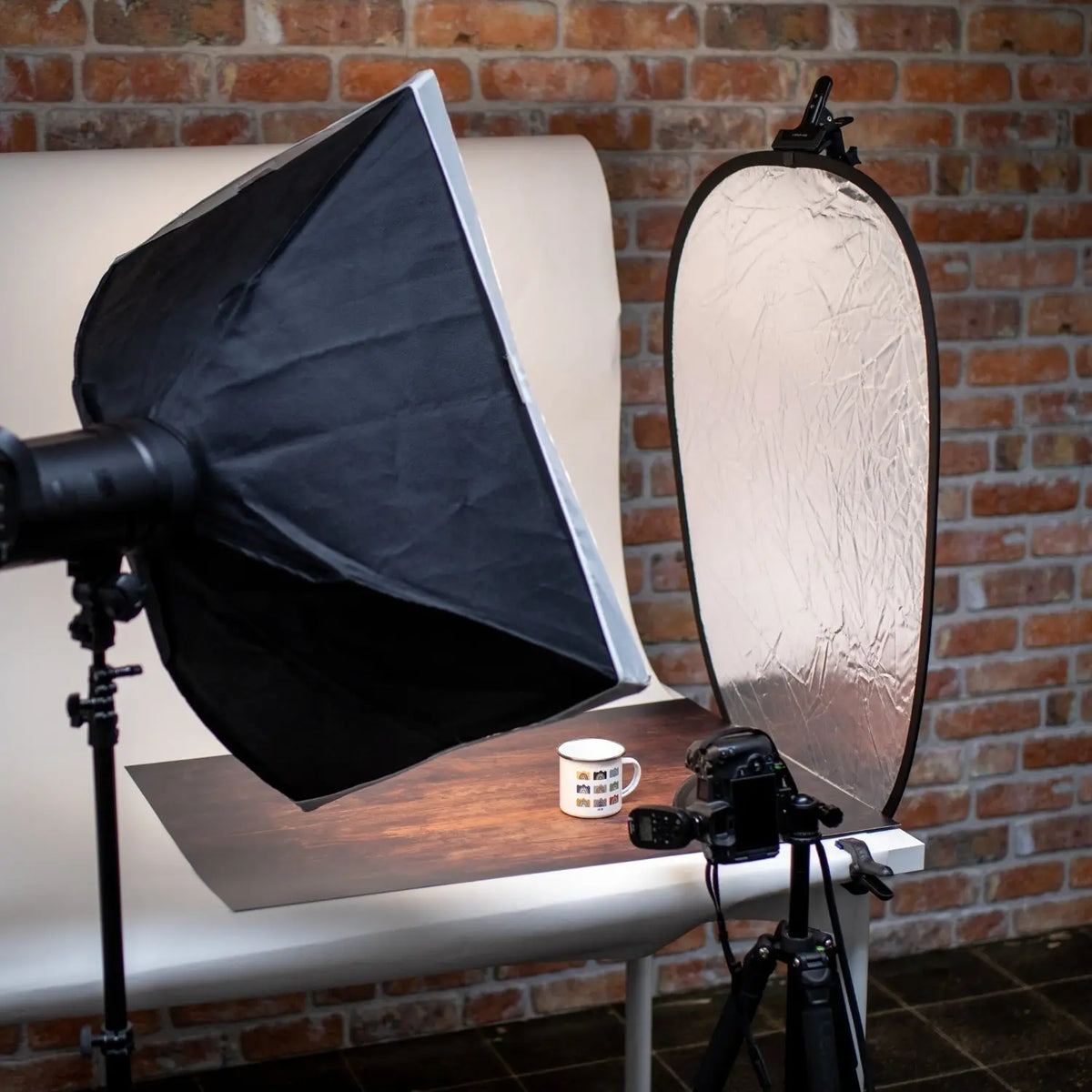 2-in-1 Faltreflektor (60x90cm) mit Tasche fürs Fotostudio & Outdoor - Kamera Foto > Fotostudio-Ausrüstung Lichtzubehör