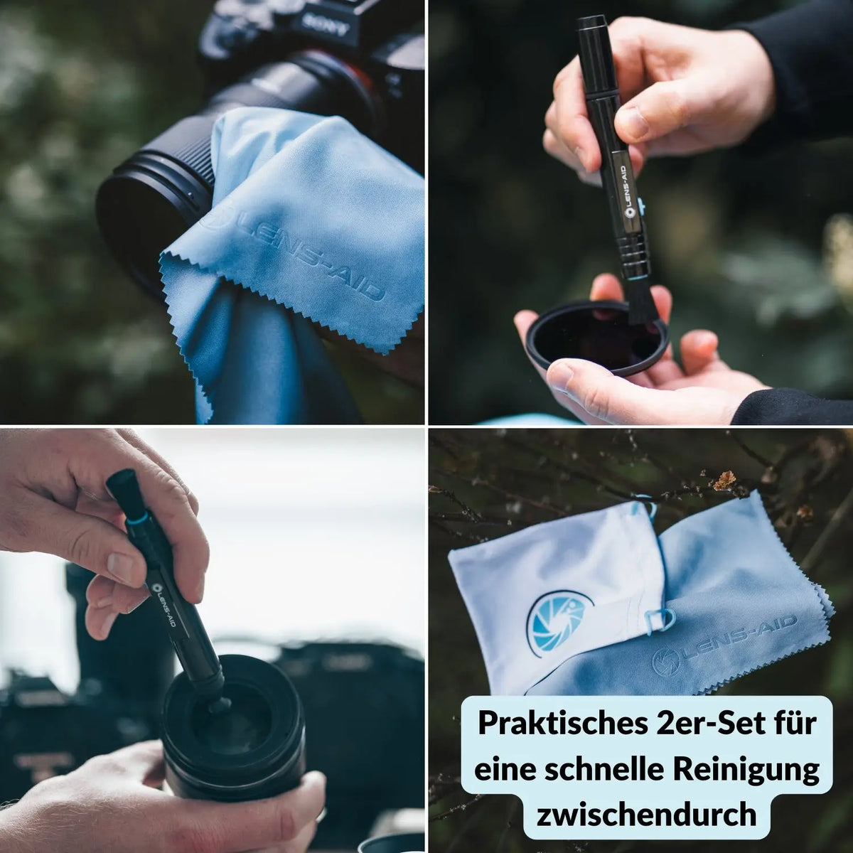 Camera Cleaning 2-Pack - Cleaning Pen and Microfiber Cloths - Camera & Photo > Camera Accessories Camera Cleaning