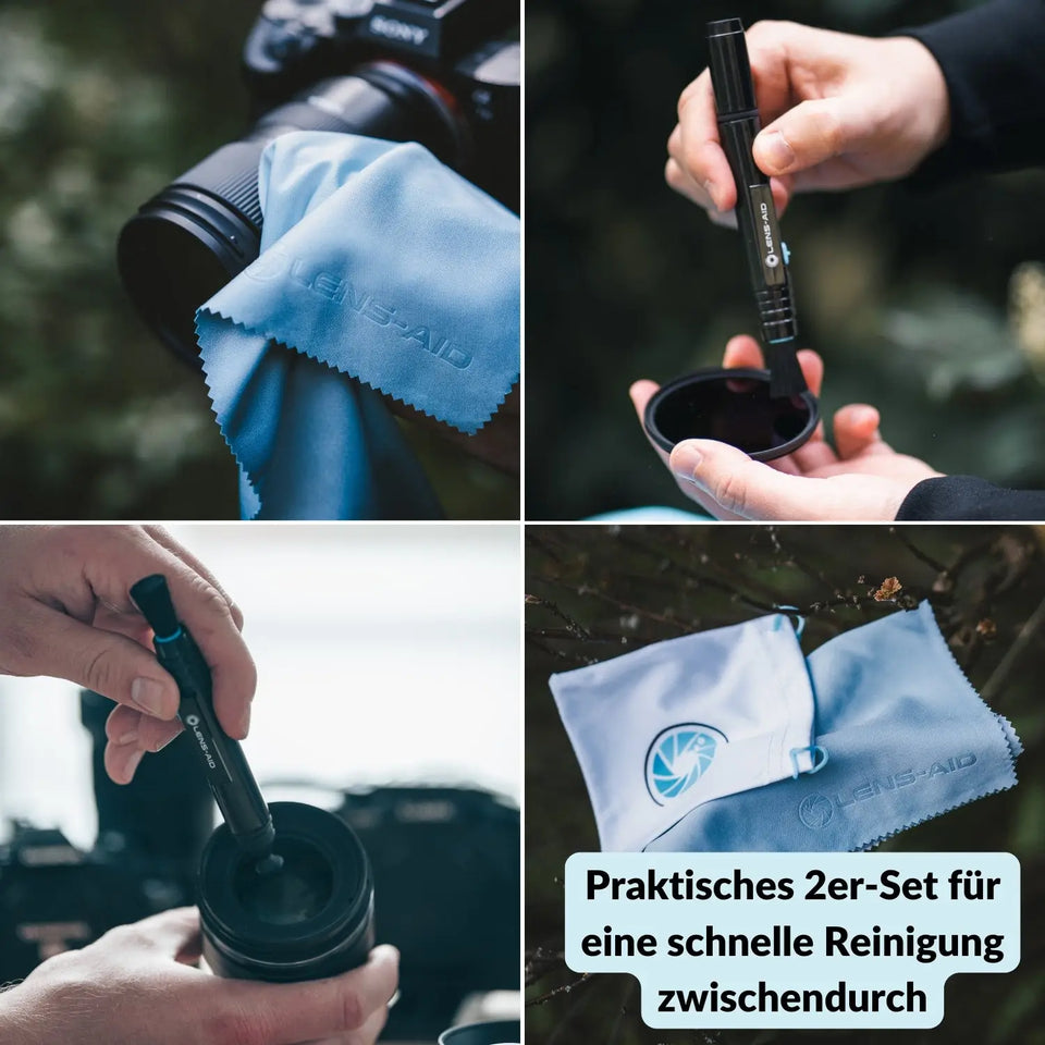 Camera Cleaning 2-Pack - Cleaning Pen and Microfiber Cloths - Camera & Photo > Camera Accessories Camera Cleaning