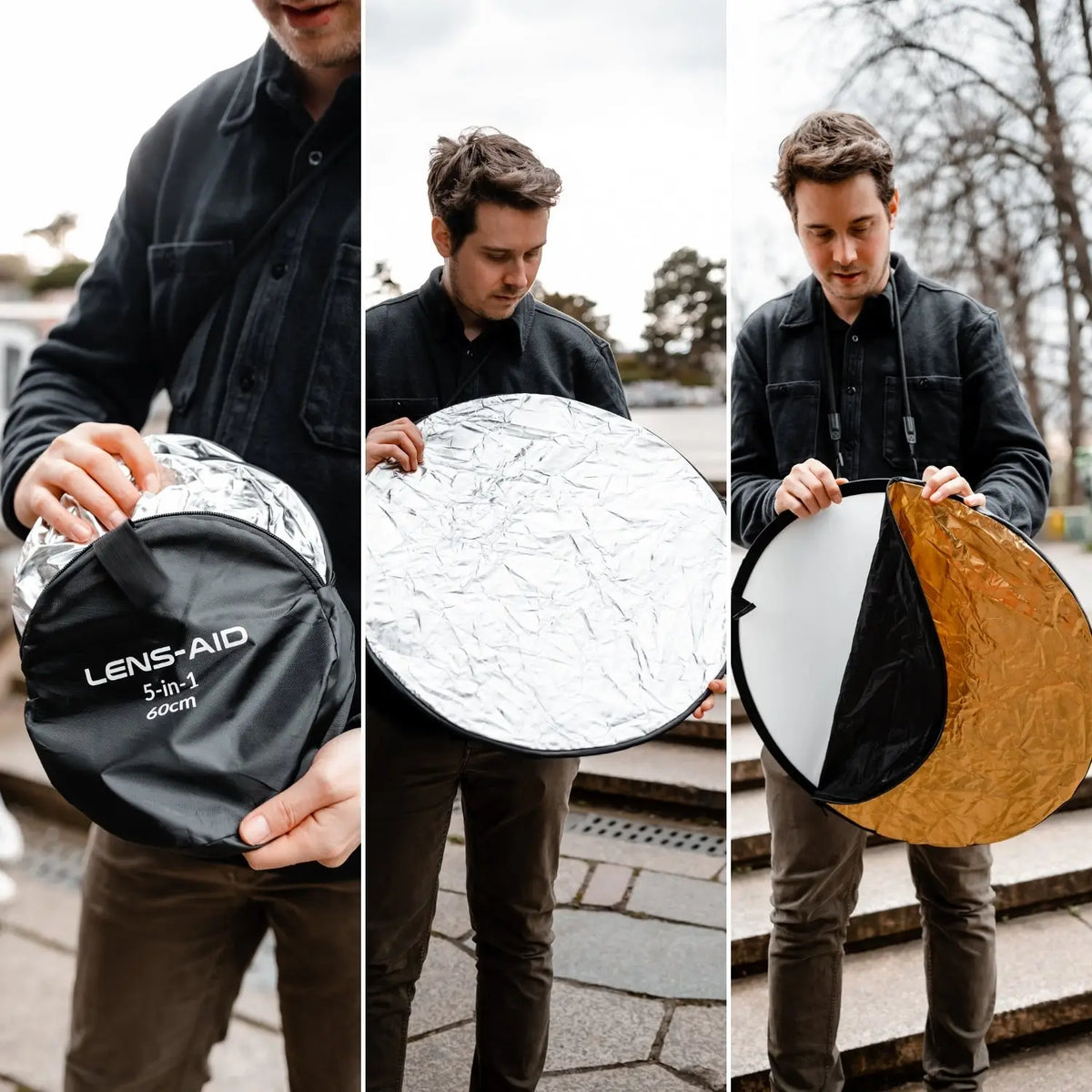 5-in-1-Faltreflektor für Porträtfotografie Produktfotos uvm. - Kamera & Foto > Fotostudio-Ausrüstung Lichtzubehör