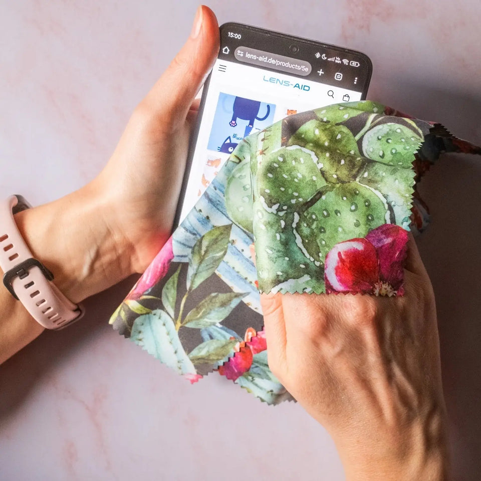 Set di 5 panni in microfibra, fantasie assortite – senza pelucchi e lavabili - Fotocamera > Accessori per fotocamera Pulizia della fotocamera