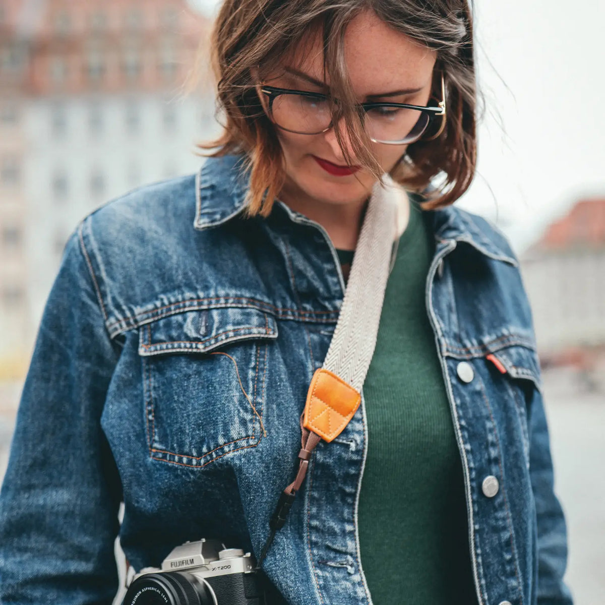 Inka camera strap - stylish carrying strap, adjustable from 85-110cm - Camera & Photo > Camera Accessories Camera Straps