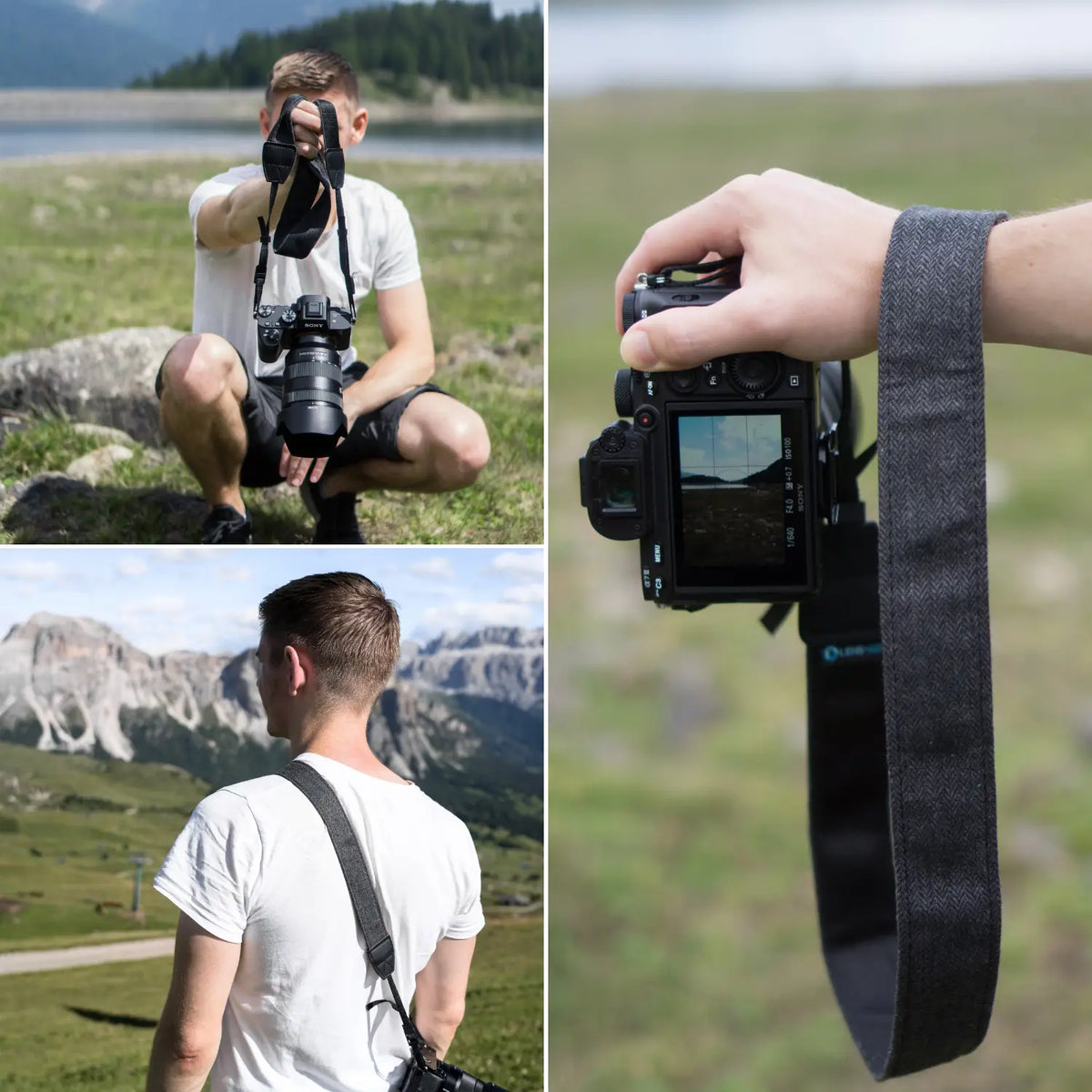 Inka camera strap - stylish carrying strap, adjustable from 85-110cm - Camera & Photo > Camera Accessories Camera Straps