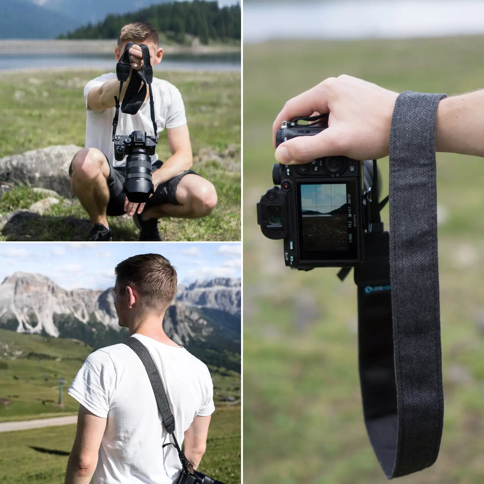 Inka camera strap - stylish carrying strap, adjustable from 85-110cm - Camera & Photo > Camera Accessories Camera Straps