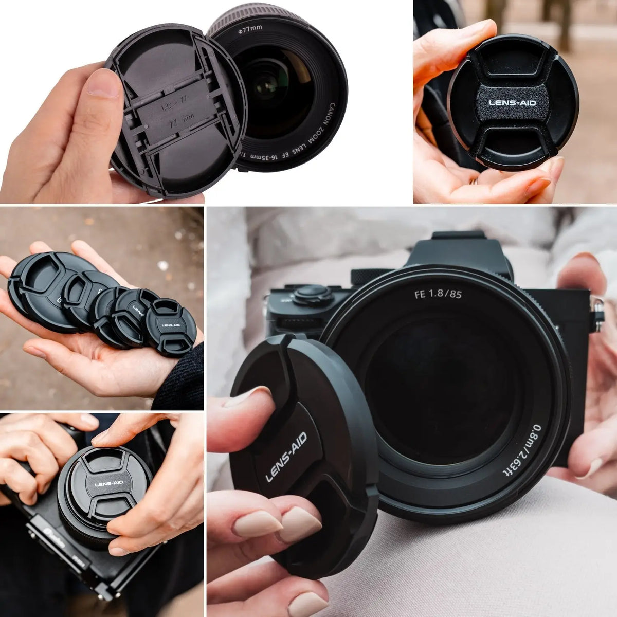 Ersatz-Objektivdeckel - kompatibel mit Sony Canon & Nikon - Kamera Foto > Kamerazubehör Objektivzubehör Objektivdeckel
