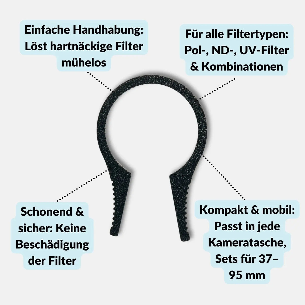 Filterklemmen-Set zum Lösen festsitzender Objektivfilter - Kamera & Foto > Kamerazubehör Objektivzubehör Filterzubehör