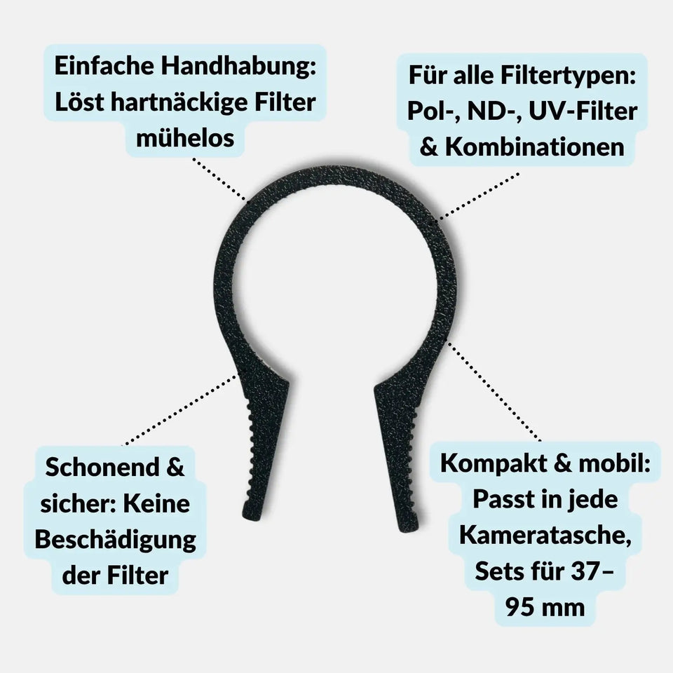 Filterklemmen-Set zum Lösen festsitzender Objektivfilter - Kamera & Foto > Kamerazubehör Objektivzubehör Filterzubehör