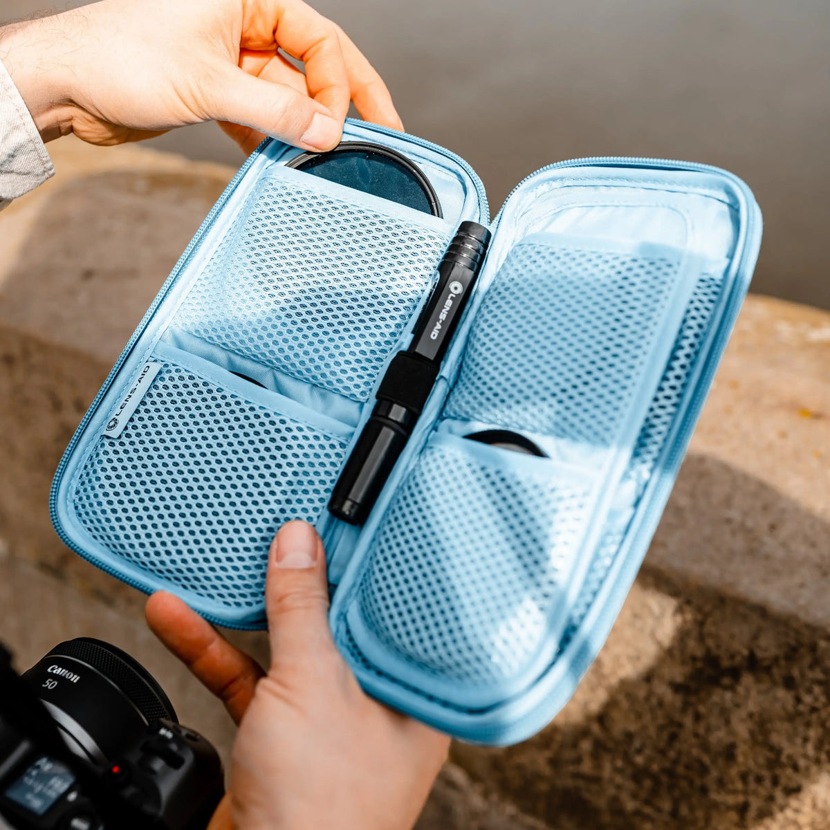 Filter pouch for round filters up to 82mm – 3 or 9 compartments - Camera & Photo > Camera Accessories Lens Accessories Filter Accessories