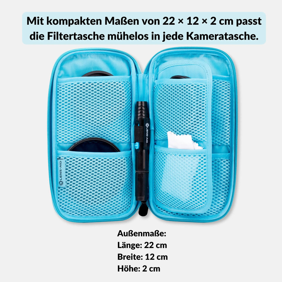 Filter pouch for round filters up to 82mm – 3 or 9 compartments - Camera & Photo > Camera Accessories Lens Accessories Filter Accessories