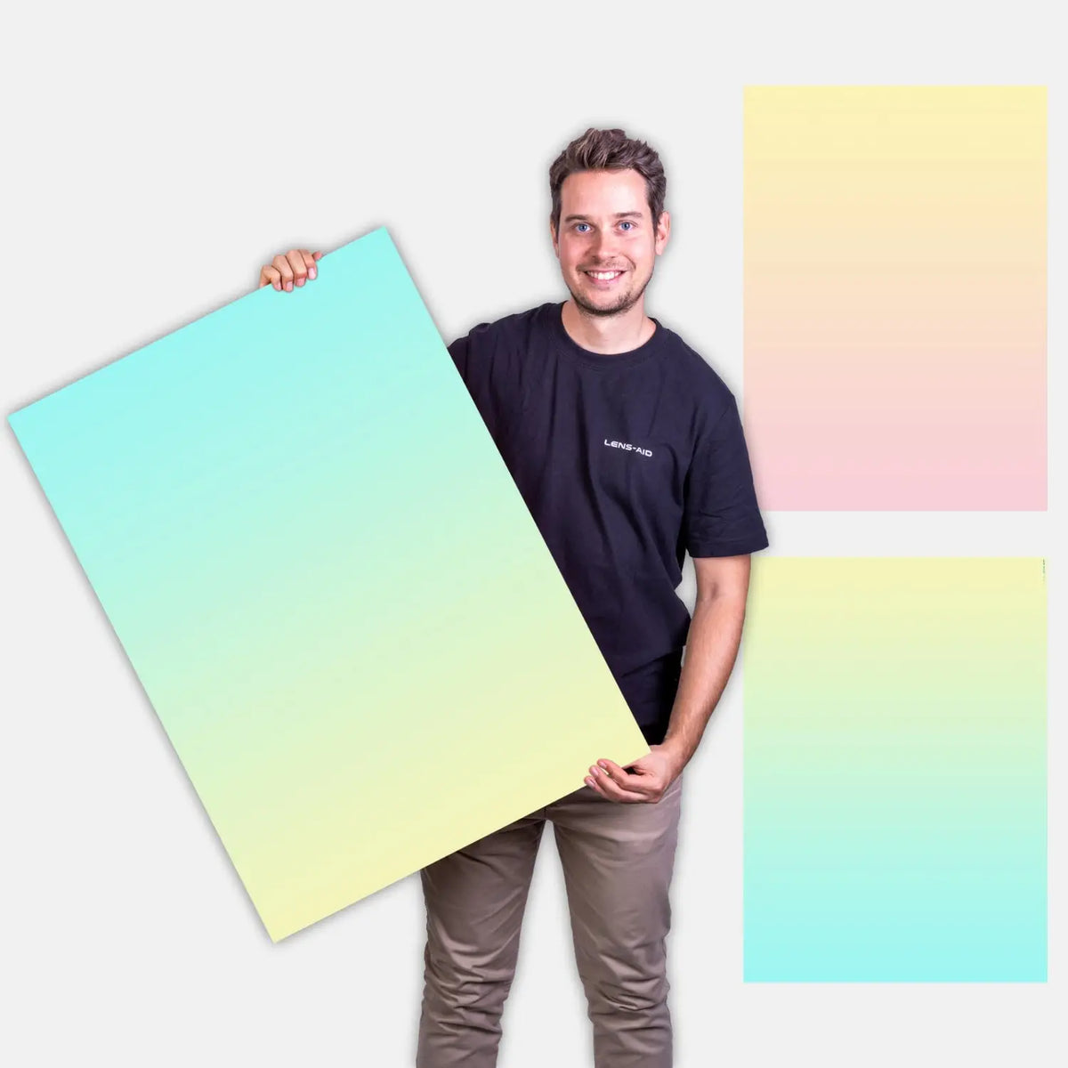 Flatlay Hintergrund 84 × 60 cm doppelseitig – Einfarbig / Verlauf - 138 - Kamera & Foto > Fotostudio-Ausrüstung