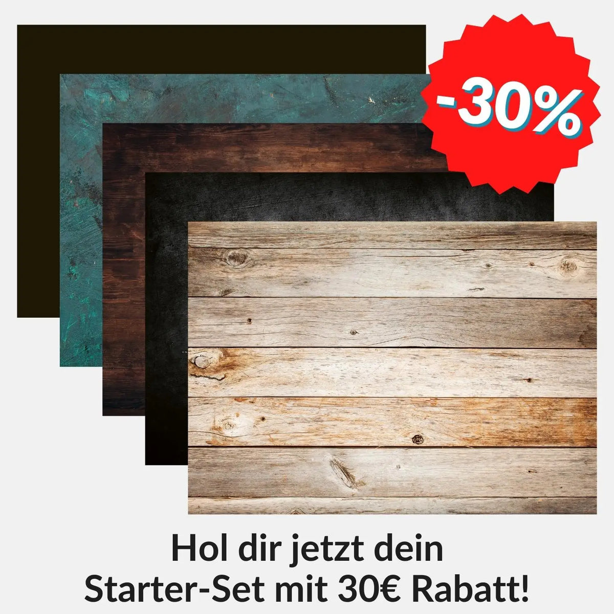 Flatlay Hintergrund 84 × 60 cm doppelseitig – Einfarbig / Verlauf - Kamera & Foto > Fotostudio-Ausrüstung Hintergründe