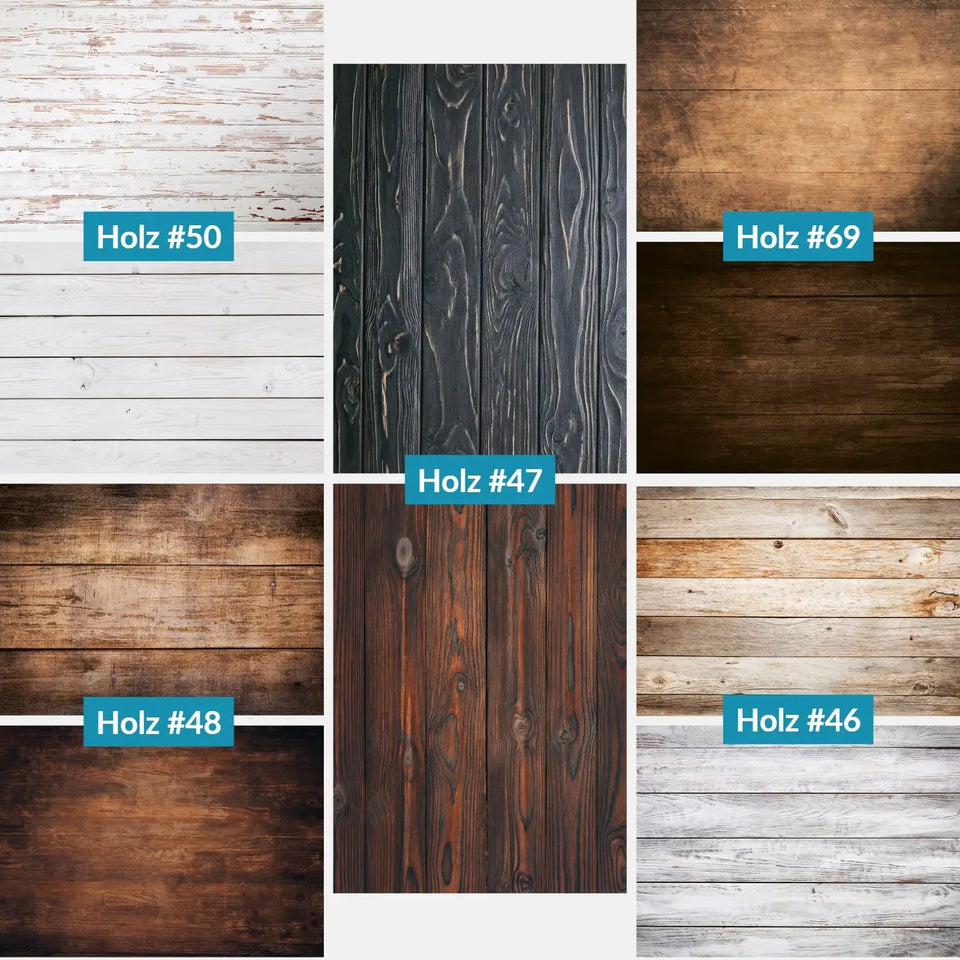 Flatlay Hintergrund 84 × 60 cm doppelseitig – Holzoptik - Bestseller-Set Holz - Kamera & Foto > Fotostudio-Ausrüstung