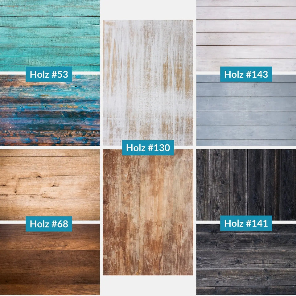 Flatlay Hintergrund 84 × 60 cm doppelseitig – Holzoptik - Bestseller-Set Holz #2 - Kamera & Foto >