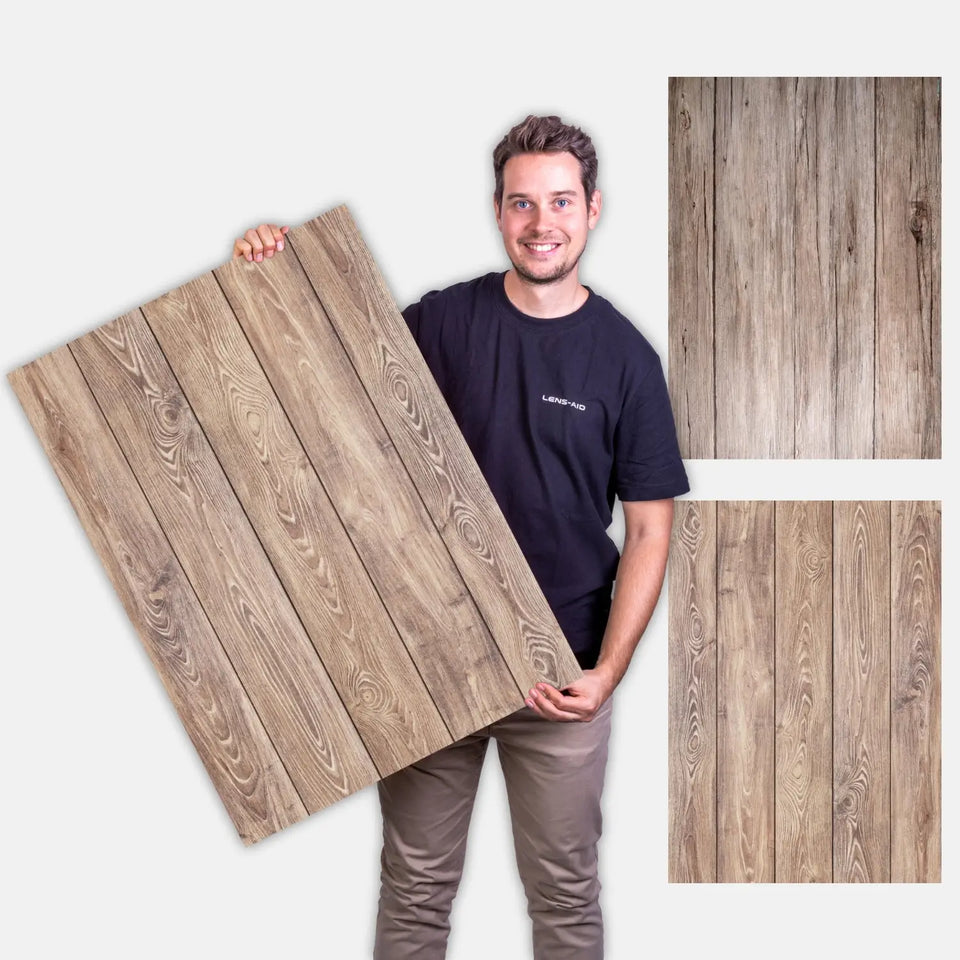 Flatlay Hintergrund 84 × 60 cm doppelseitig – Holzoptik - Holz 129 - Kamera & Foto > Fotostudio-Ausrüstung Hintergründe