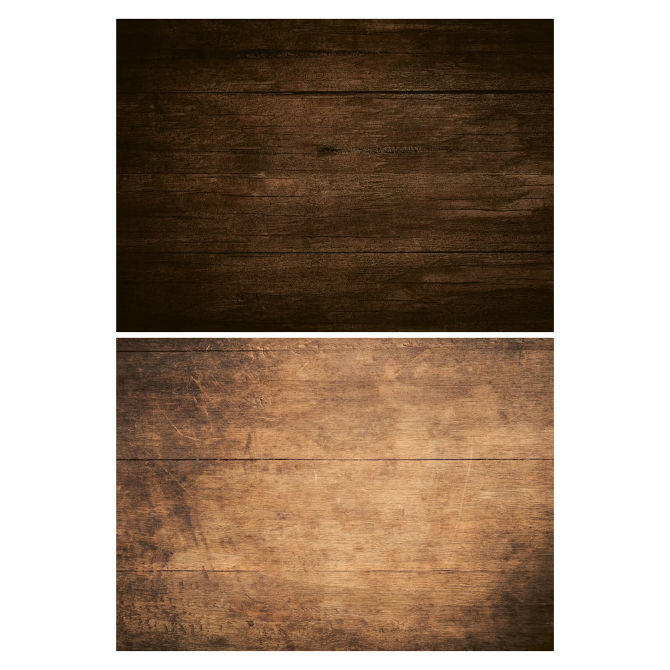 Flatlay Hintergrund 84 × 60 cm doppelseitig – Holzoptik - Kamera & Foto > Fotostudio-Ausrüstung Hintergründe