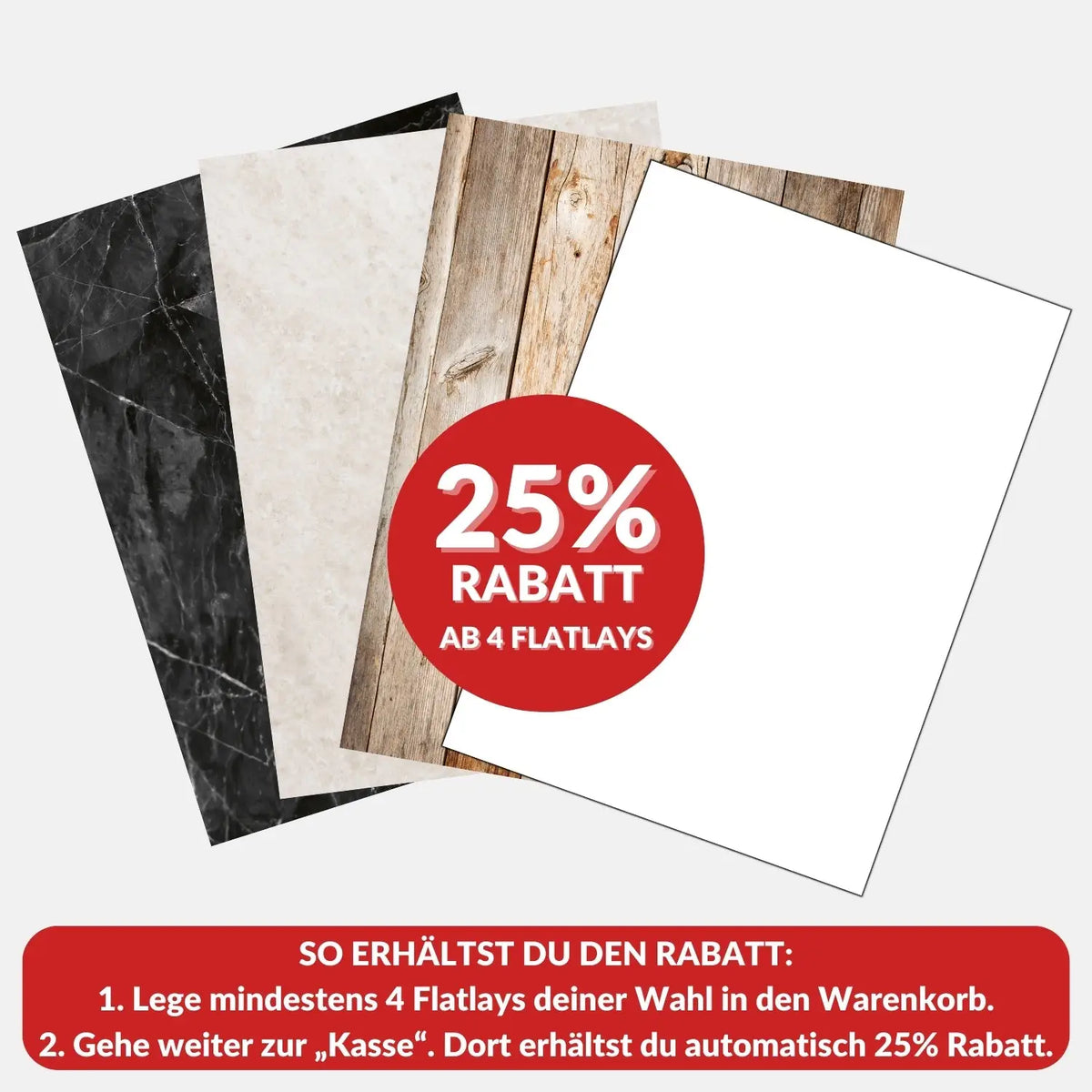 Flatlay Hintergrund 84 × 60 cm doppelseitig – Holzoptik - Kamera & Foto > Fotostudio-Ausrüstung Hintergründe