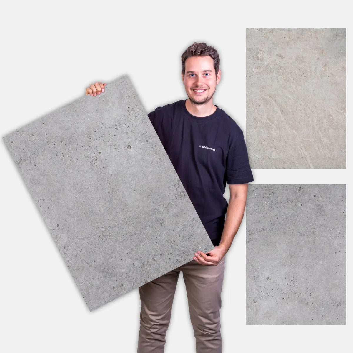 Flatlay Hintergrund 84 × 60 cm doppelseitig – Steinoptik - Stein 117 - Kamera & Foto > Fotostudio-Ausrüstung