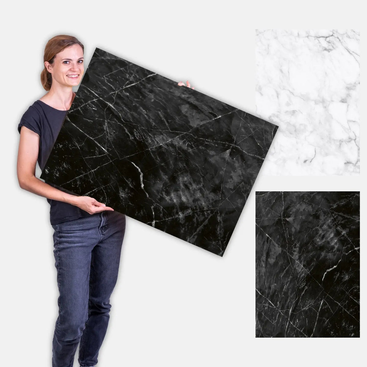 Flatlay Hintergrund 84 × 60 cm doppelseitig – Steinoptik - Stein 43 - Kamera & Foto > Fotostudio-Ausrüstung