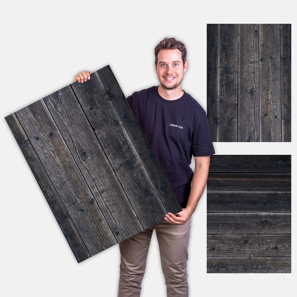 Flatlay backdrop - Discontinued models - 84×60 cm double-sided - Wood 141 - Camera & Photo > Photo studio equipment