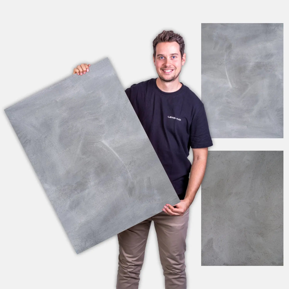 Flatlay backdrop - Discontinued models - 84×60 cm double-sided - Stone 145 - Camera & Photo > Photo studio equipment