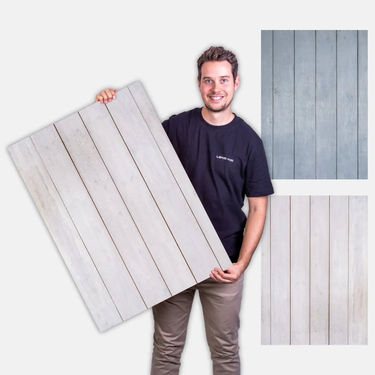 Flatlay backdrop - Discontinued models - 84×60 cm double-sided - Wood 143 - Camera & Photo > Photo studio equipment