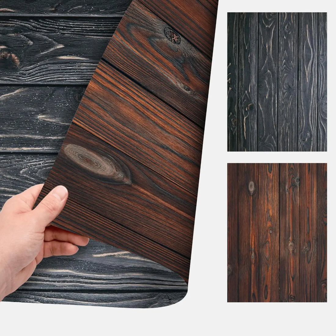 Flatlay Hintergrund - Auslaufmodelle - 84×60 cm doppelseitig - Holz 47 - Kamera & Foto > Fotostudio-Ausrüstung