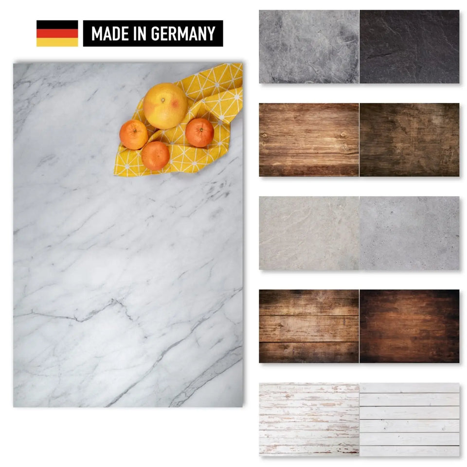Flatlay Hintergrund Set – 5 Hintergründe mit 10 Motiven - Viktorias Mix - Kamera & Foto > Fotostudio-Ausrüstung