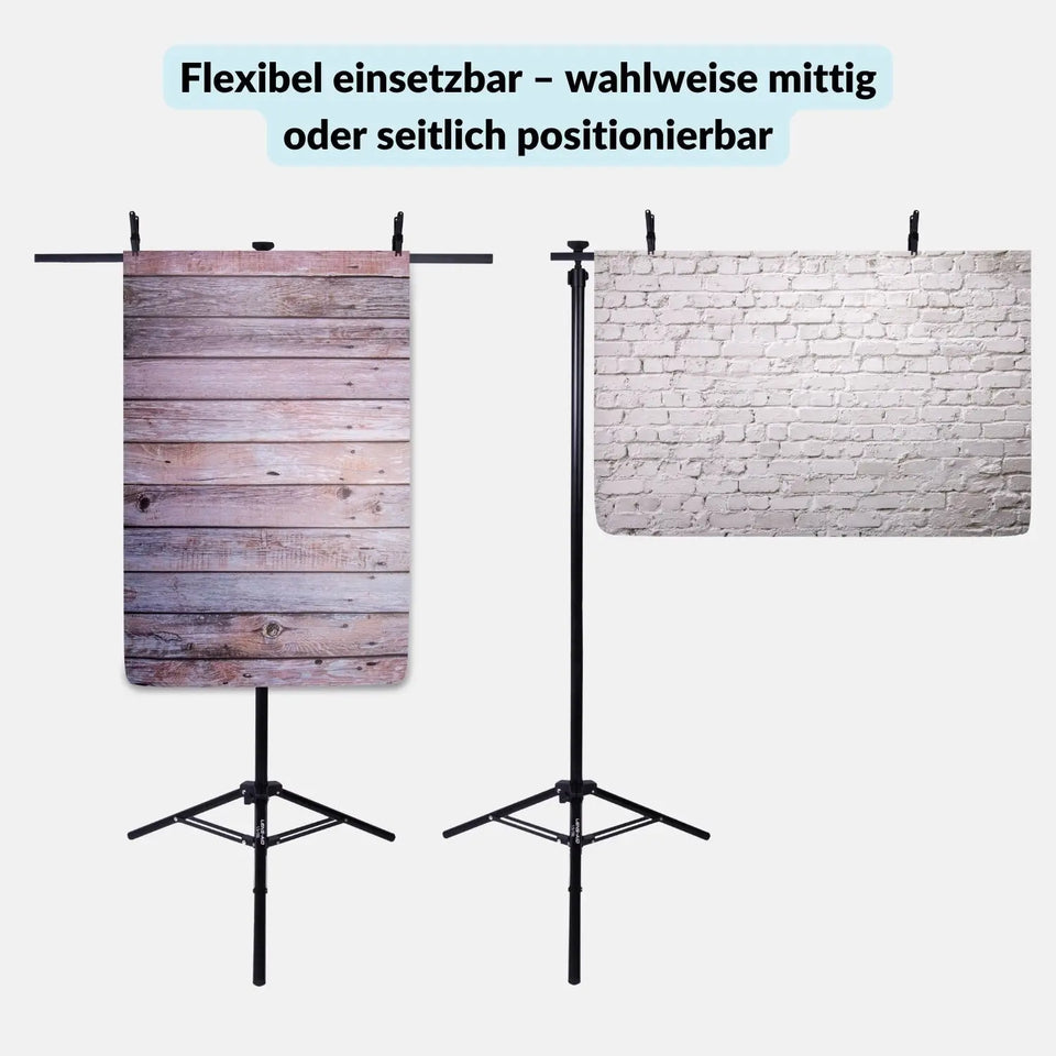 Soporte para fondos fotográficos de 100 a 186 cm para fotografía de estudio y fotografía cenital - Fotografía > Equipos de estudio fotográfico Fondos