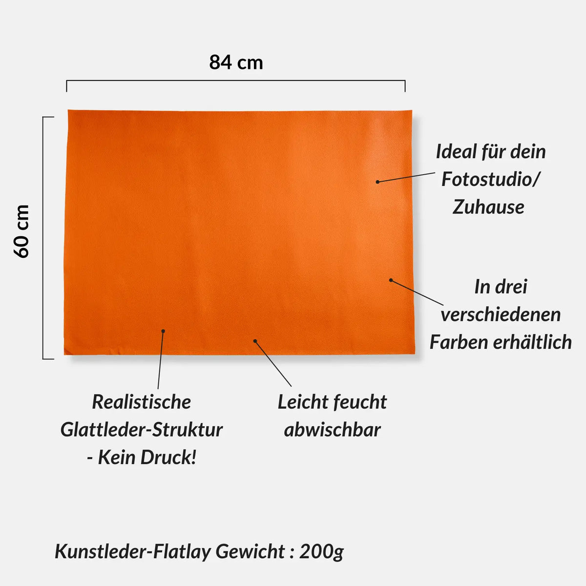 Fotohintergrund Kunstleder mit natürlicher Struktur 84x60 cm - Kamera & Foto > Fotostudio-Ausrüstung Hintergründe