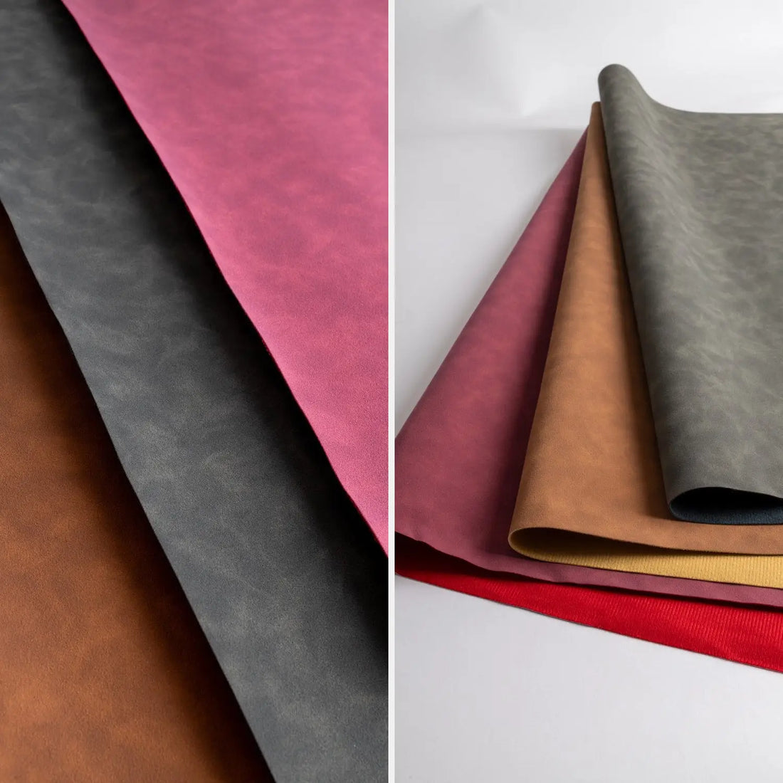 Fotohintergrund Kunstleder Velours 84x60 cm für Flatlay-Fotografie - 3er-Set alle Farben - Kamera & Foto >