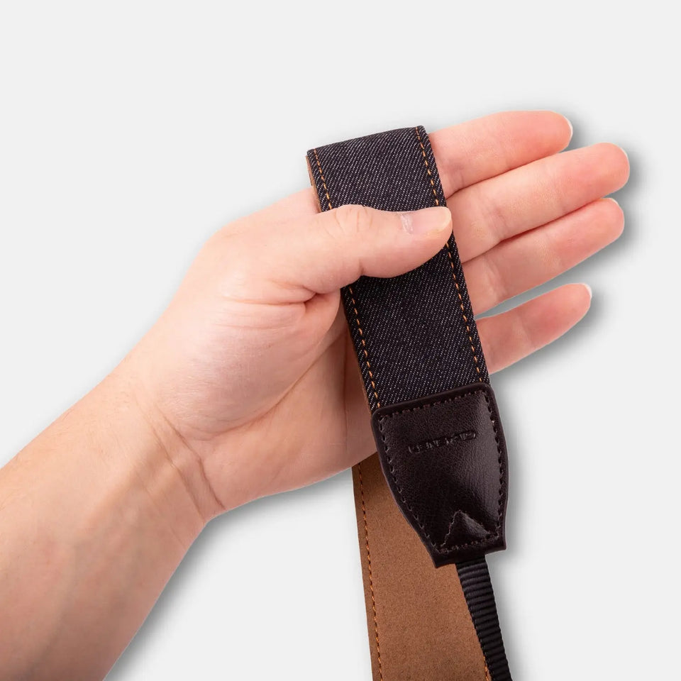 Gepolsterter Kameragurt im Jeans-Look 80–120 cm