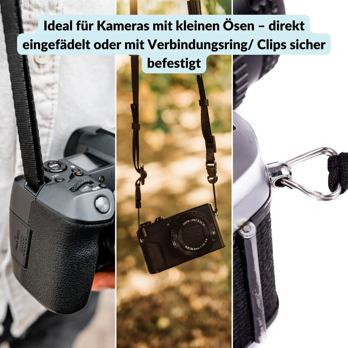Padded neoprene camera strap - compatible with Canon, Nikon & Sony - Camera Photo > Camera Accessories Camera Straps