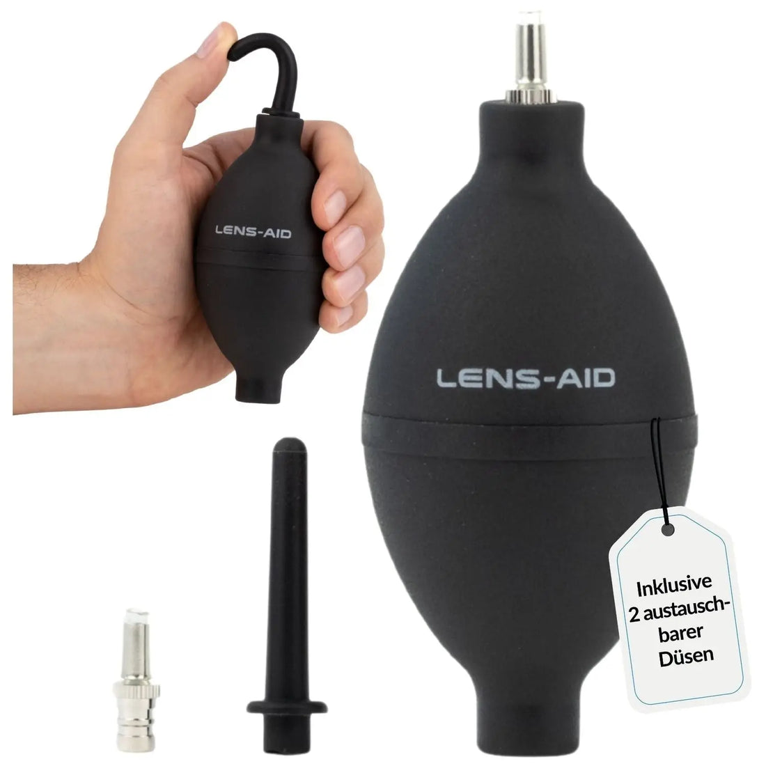 Großer Power Blasebalg mit 2 Düsen für Kamera & Objektiv - Foto > Kamerazubehör Kamerareinigung Reinigungszubehör
