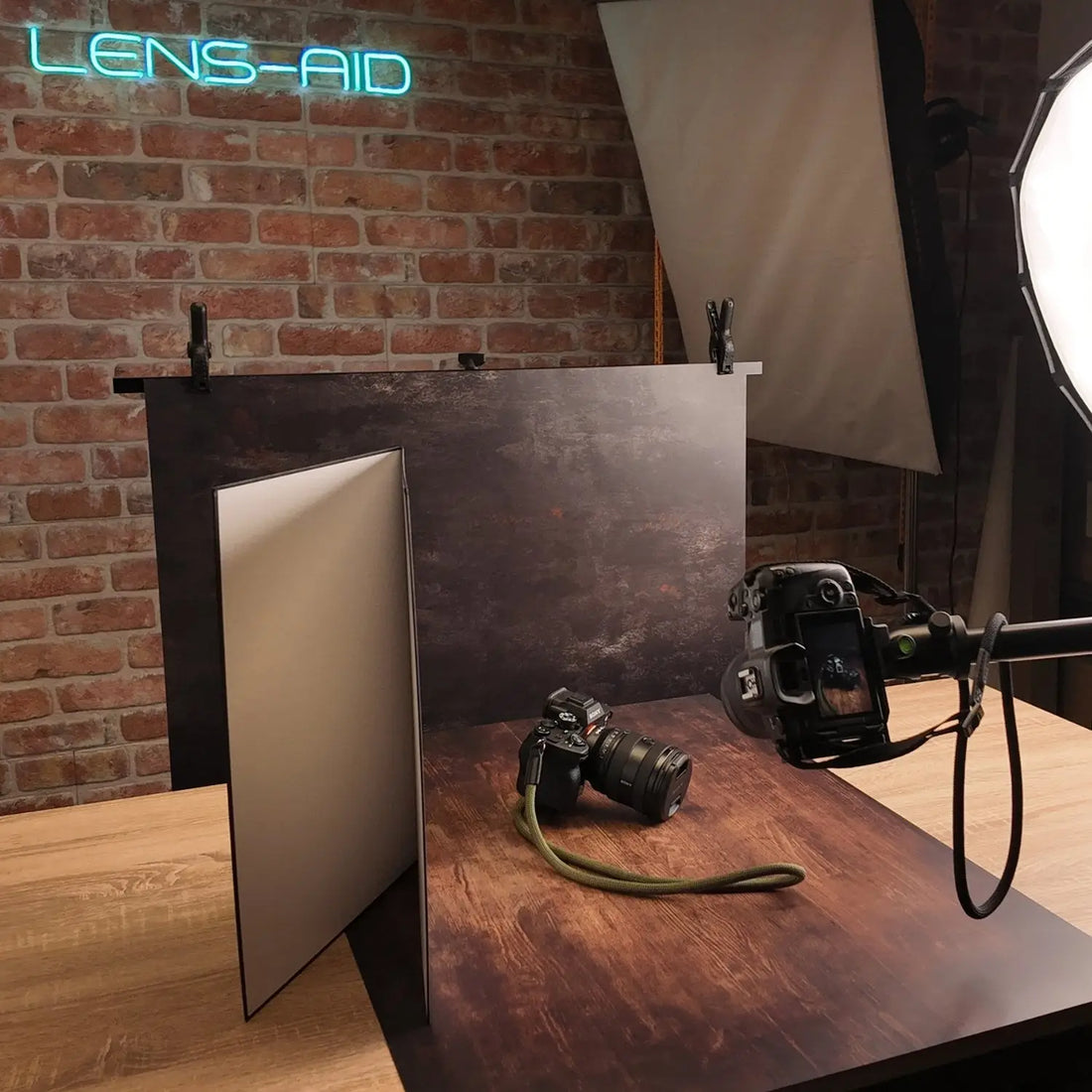 Flatlay Hintergrund Set mit 15 Bestseller-Hintergründen & Mappe - Kamera Foto > Fotostudio-Ausrüstung Hintergründe