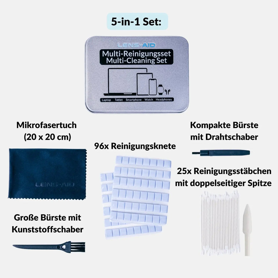 Kit per la pulizia del cellulare, comprensivo di pasta adesiva per la porta USB-C, le cuffie, la tastiera, ecc. - Elettronica > Accessori elettronici