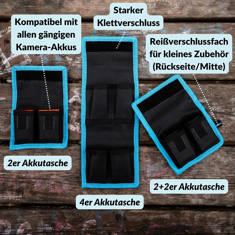 Sacoche pour 4 batteries - Photo > Accessoires pour appareils photo > Chargeurs > Accessoires pour batteries