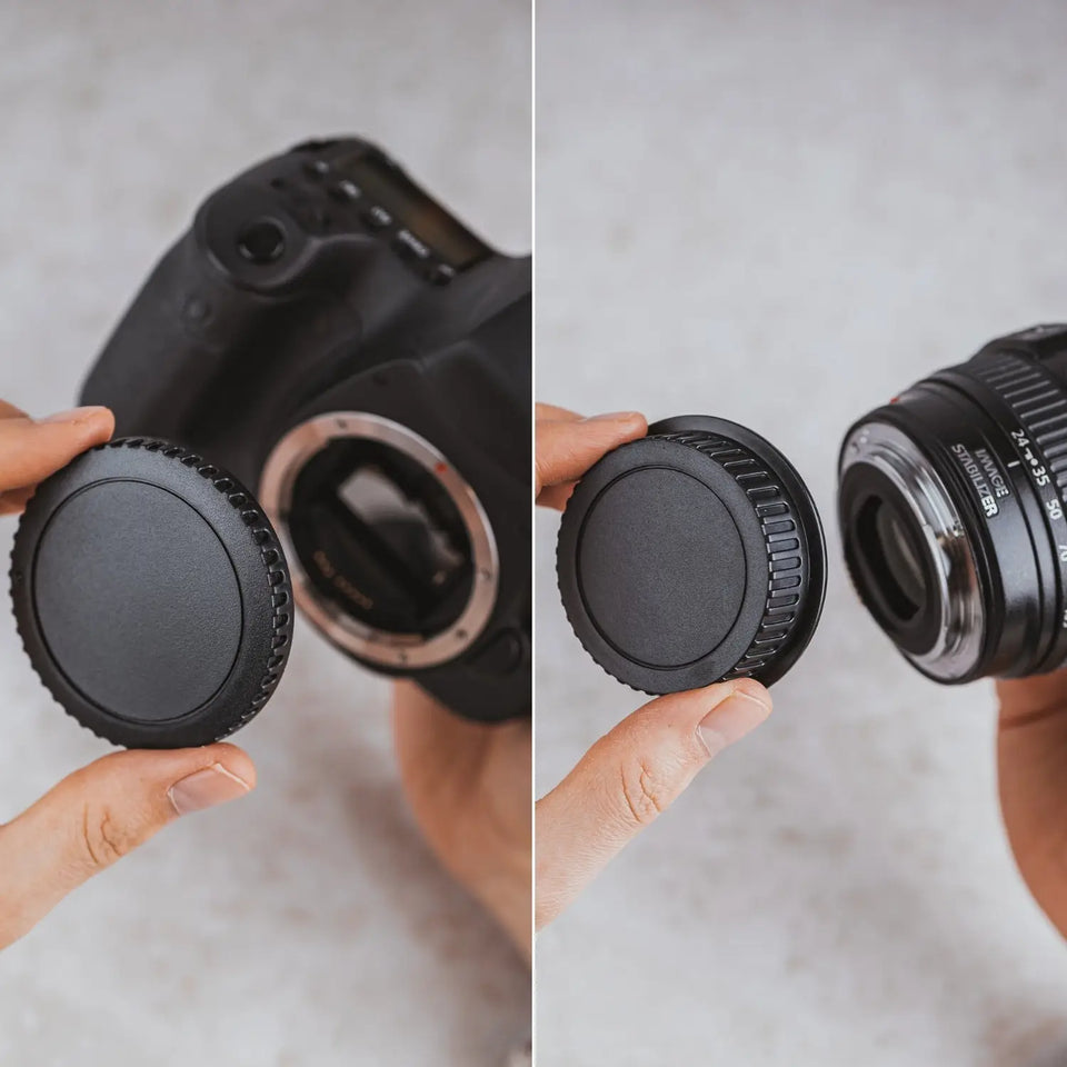 Camera Body & Lens Rear Cap Set for Sony Canon Nikon Fujifilm and more - Camera Photography > Camera Accessories