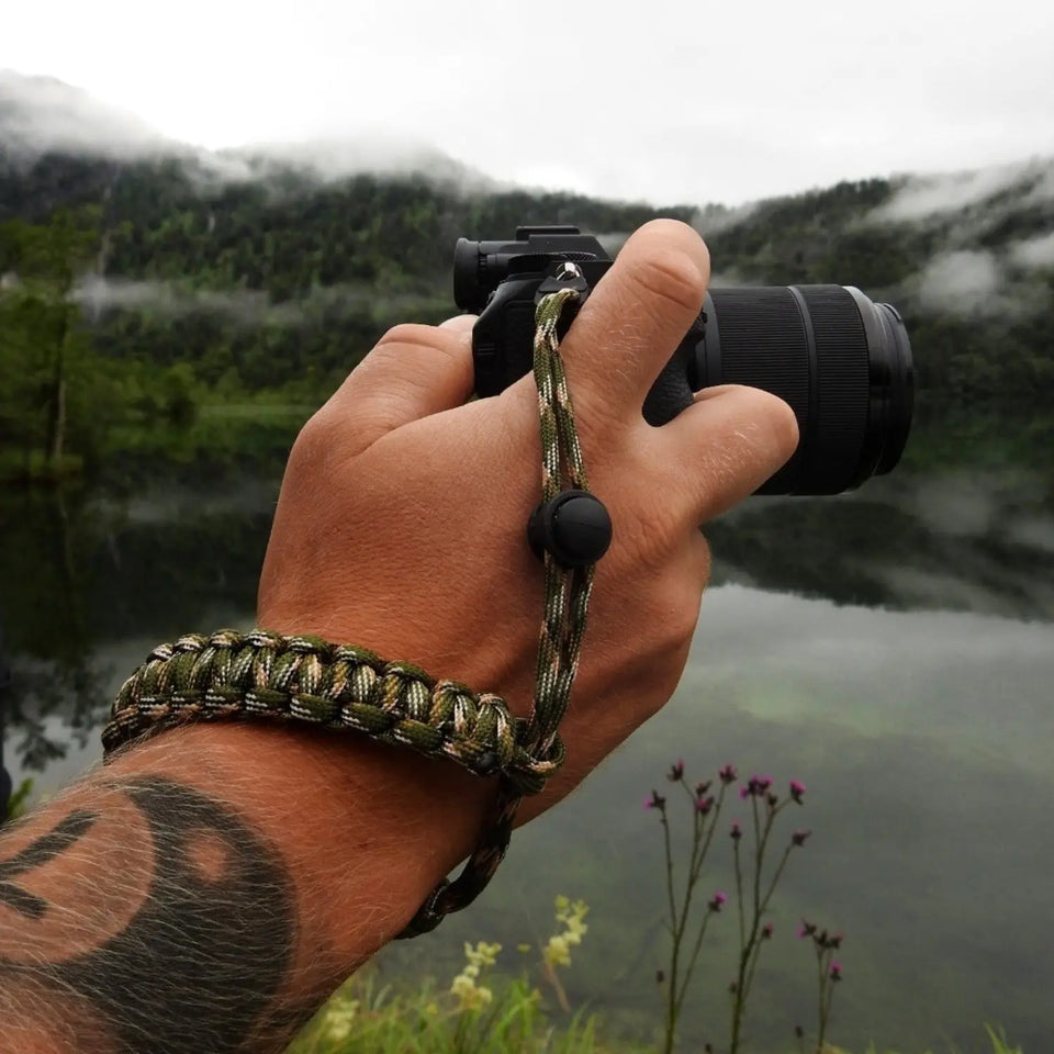 Paracord camera polsband - & Foto > Camera-accessoires Camerariemen Camera polsbanden