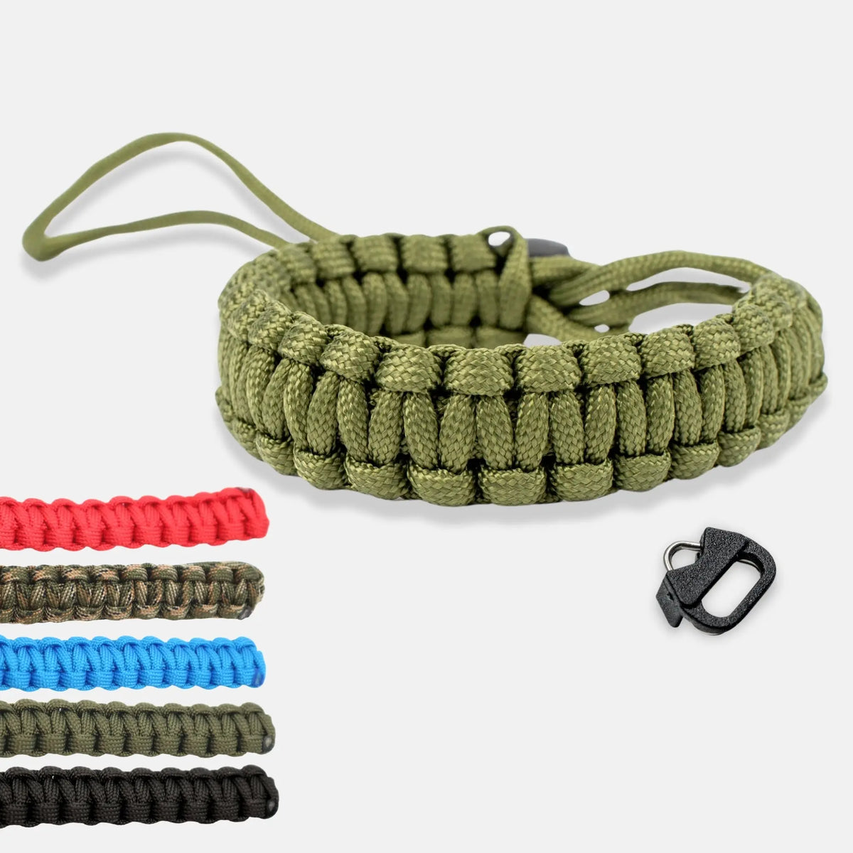 Camera polsbandje van paracord - Groen - & Foto > Camera-accessoires Camerariemen Camera polsbandjes