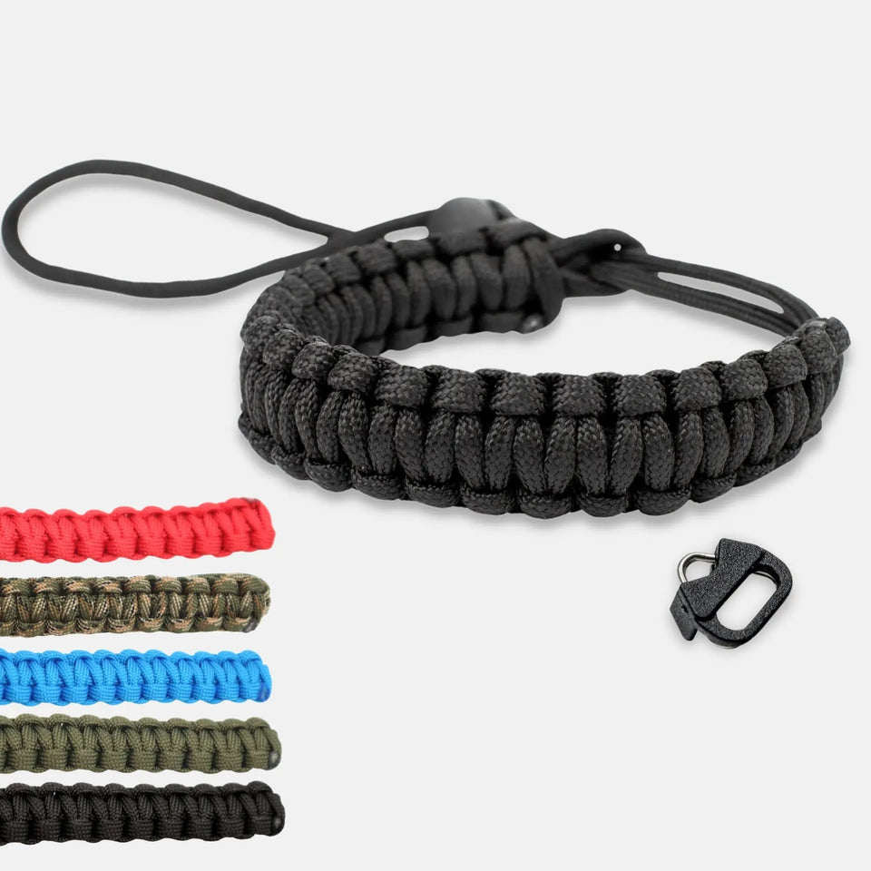 Paracord camera polsband - Zwart - & Foto > Camera-accessoires Camerariemen Camera polsbanden