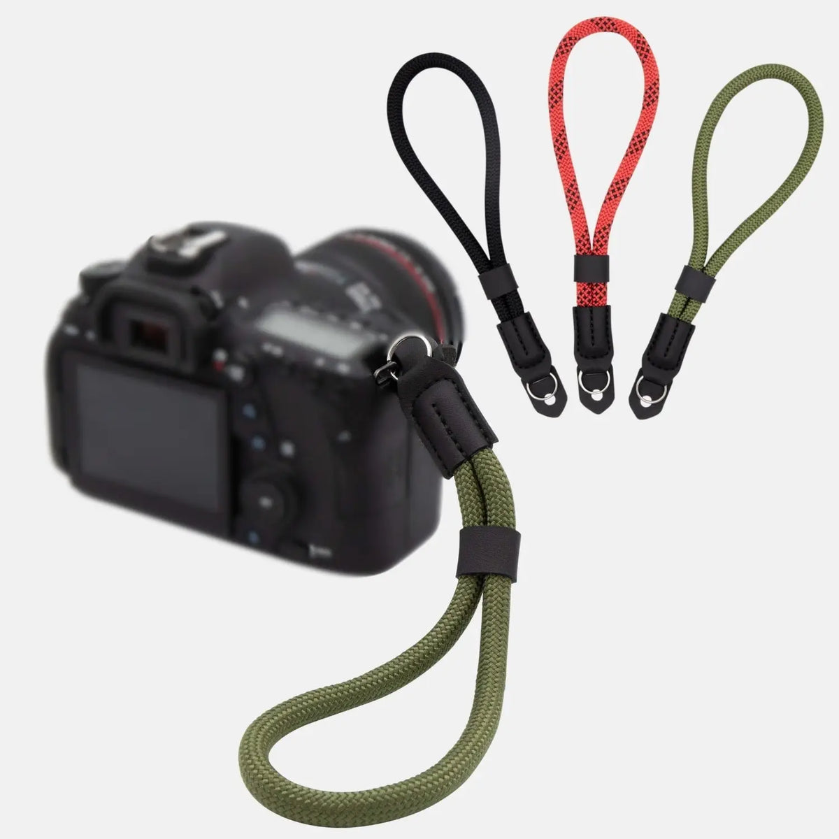 Kamera Handschlaufe in Seil-Optik fürs Handgelenk - Grün - & Foto > Kamerazubehör Kameragurte Kamera-Handschlaufen