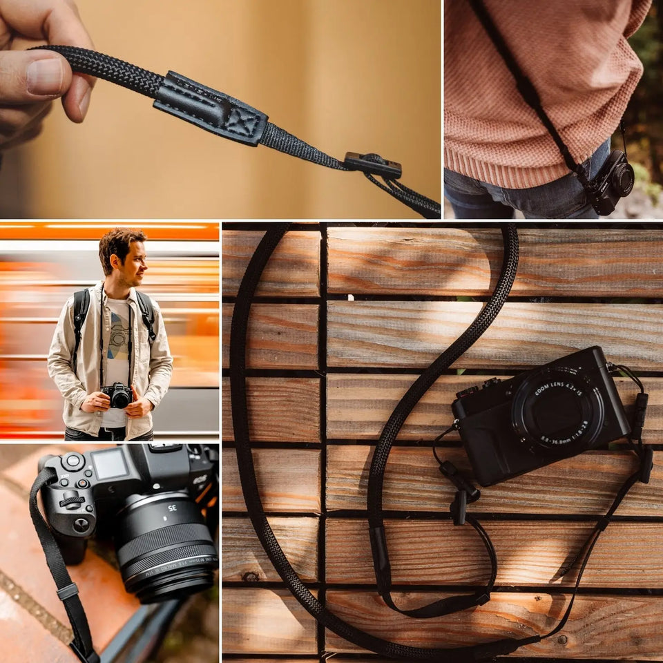 Camera strap without ring for narrow eyelets - Camera & Photo > Camera Accessories Camera Straps