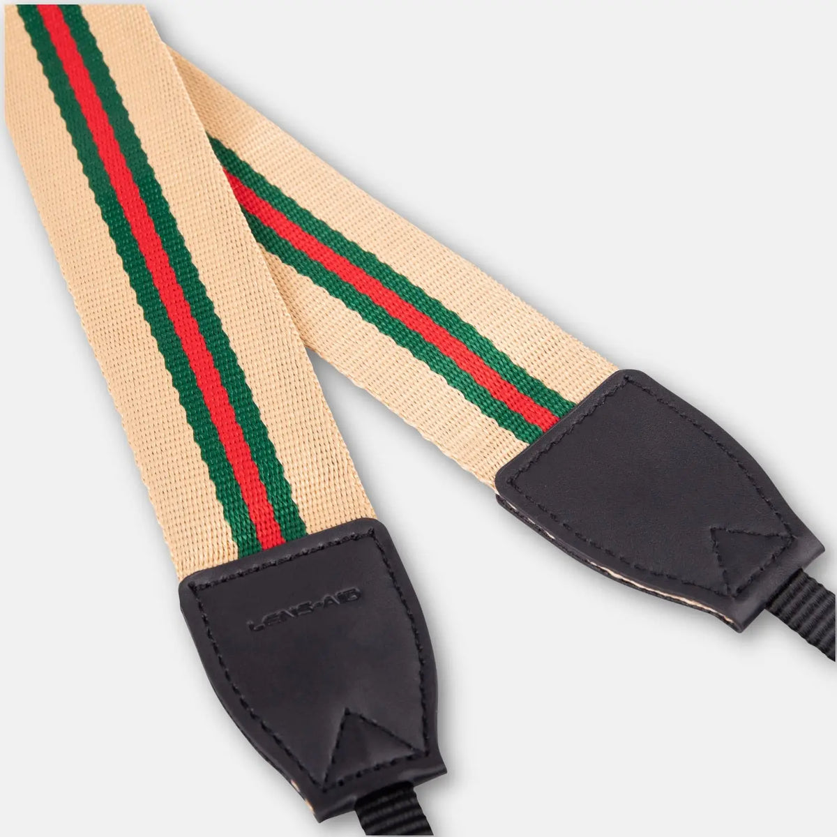 Linen camera strap in a striped design, 80–120 cm - Camera & Photo > Camera Accessories Camera Straps