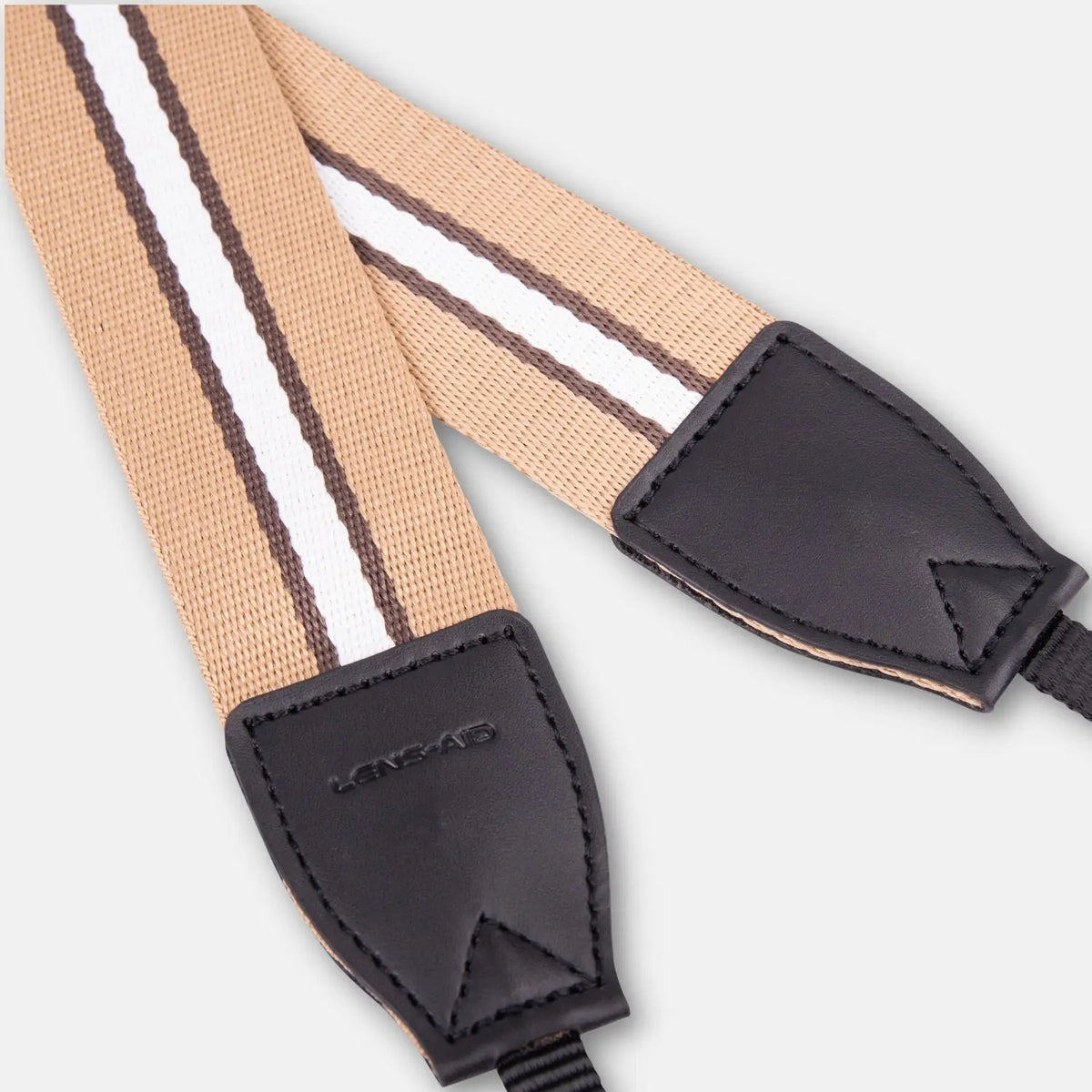 Linen camera strap in a striped design, 80–120 cm - Camera & Photo > Camera Accessories Camera Straps