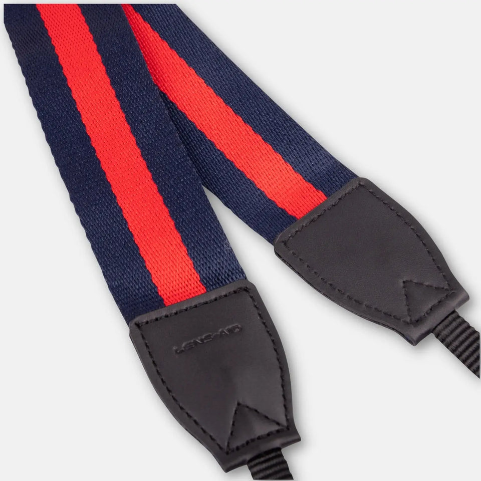 Linen camera strap in a striped design, 80–120 cm - Camera & Photo > Camera Accessories Camera Straps