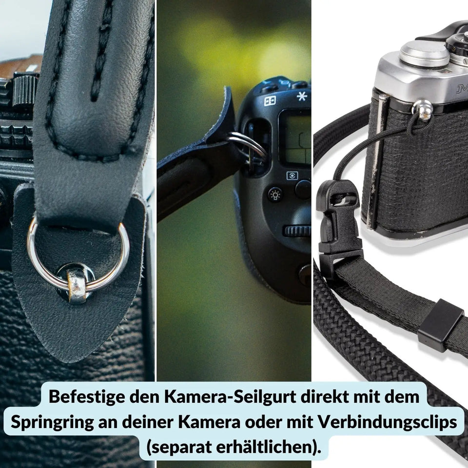 Kameragurt in Seil-Optik für Canon Nikon Sony uvm. - Kamera & Foto > Kamerazubehör Kameragurte