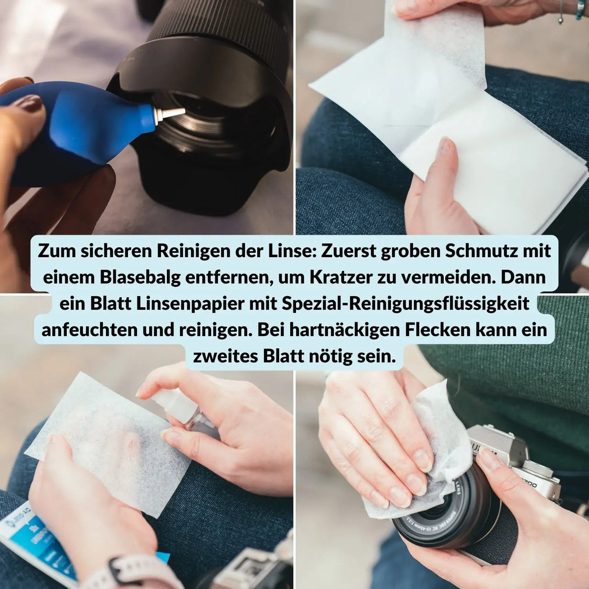 Lenspapier 200 vellen – scheurvast voor lenzen en filters - Camera Foto > Camera Accessoires Camera Reiniging Reinigingsaccessoires