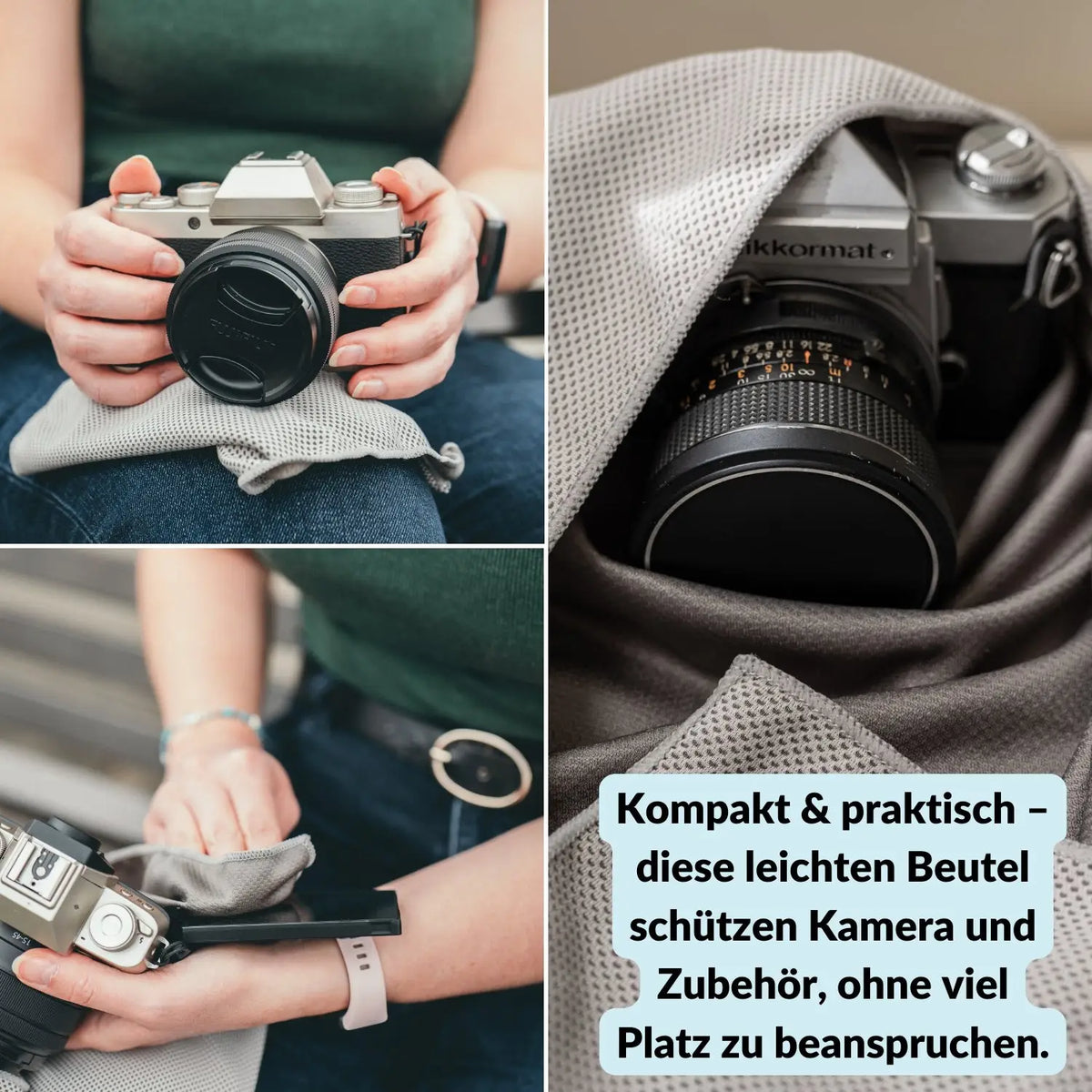 Chiffons de protection en microfibre pour appareil photo et objectif – différentes tailles - Photo > Accessoires pour appareil photo: sacs et étuis