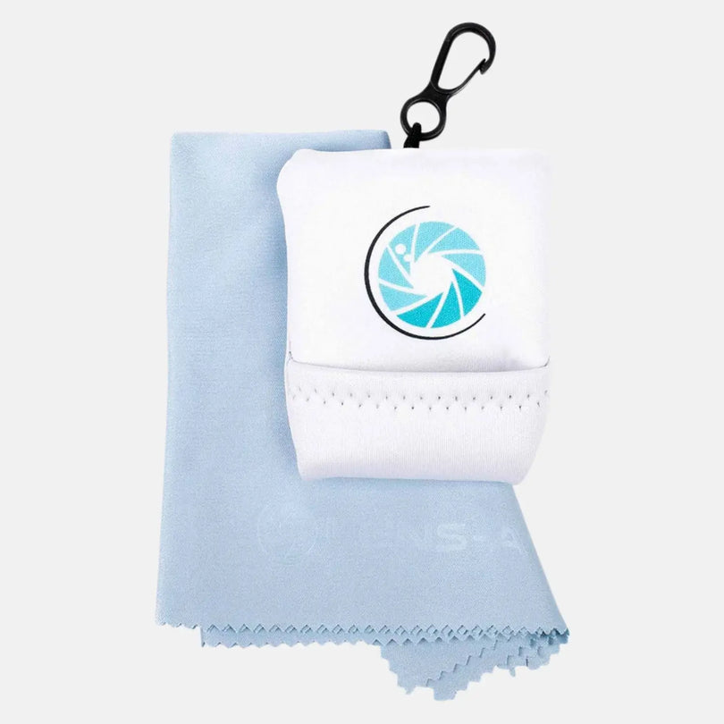 Panno per la pulizia in microfibra con custodia e moschettone - confezione singola - Fotocamere e fotografia > Accessori per fotocamere Pulizia della fotocamera