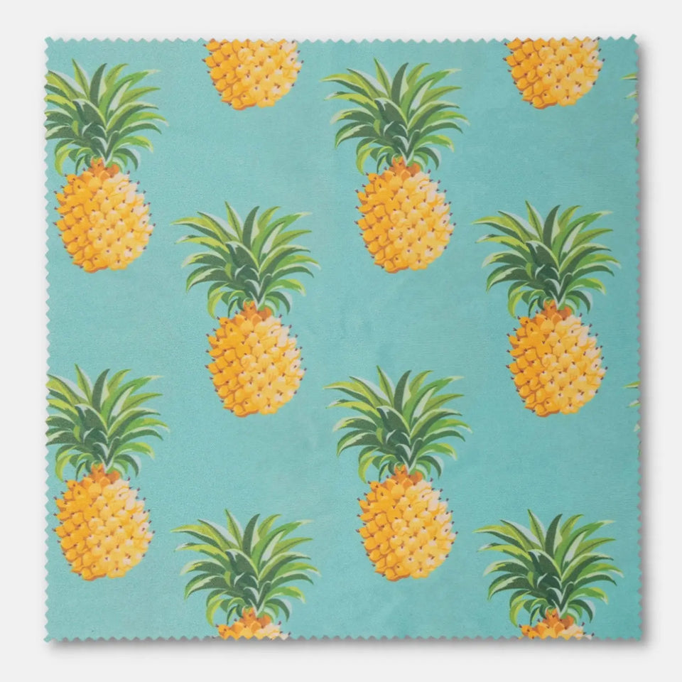 Chiffon de nettoyage en microfibre 20 x 20 cm à motif ananas (produit discontinué) - Appareils photo et accessoires > Nettoyage des appareils photo
